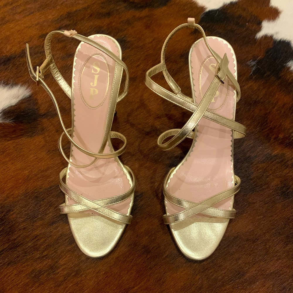 SJP by Sarah Jessica Parker Gold Heels